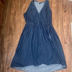 Denim Wrap Dress